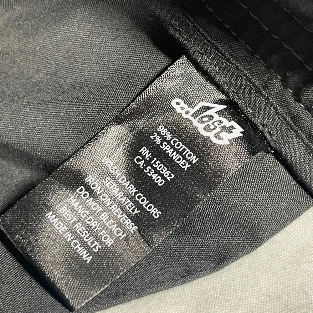 Lost Enterprise Mens Vintage Acid Wash Hybrid Surf Shorts Grey Sz 33 Drawstring